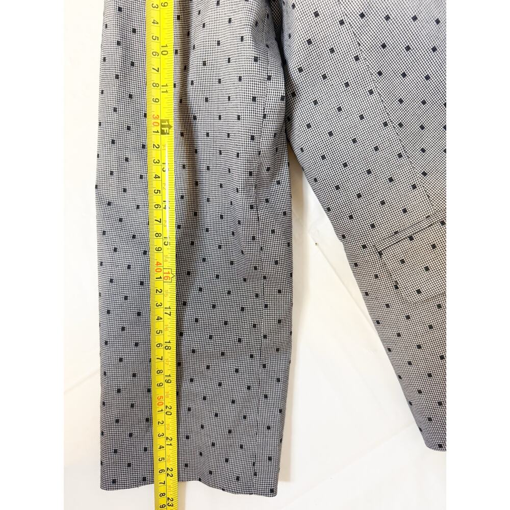 Talbots Sz 10 Black White Dot Houndstooth Blazer - Picture 10 of 10